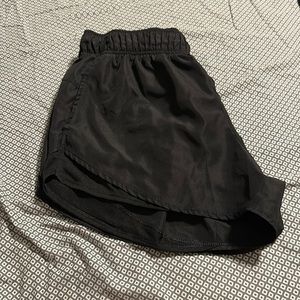 Black athletic shorts